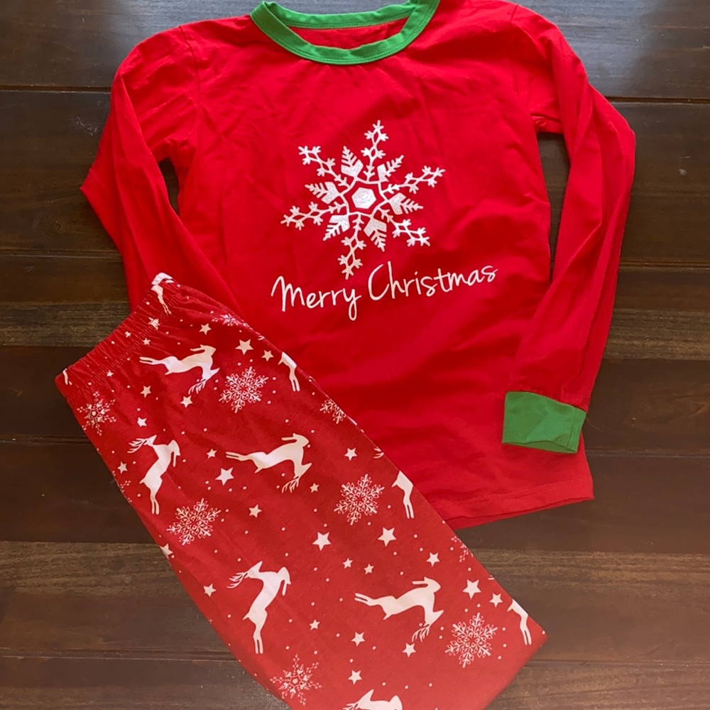 Kids Christmas Snowflake/Reindeer Pajamas